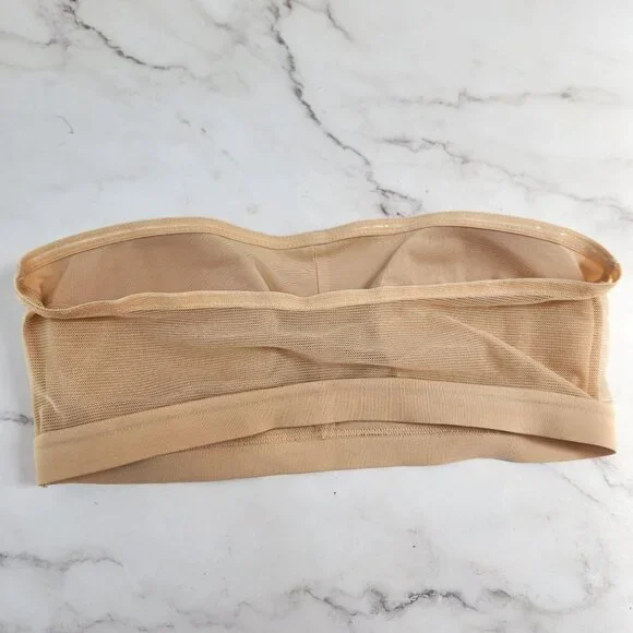 Lively Beige The Bandeau Strapless Bra T-Shirt Comfort Stay In Place Women's L - Picture 3 of 5